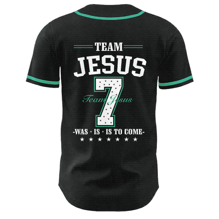 Christianartworkshop Maglia da baseball unisex Team Jesus Number 7 Was Is Is To Come - image 25