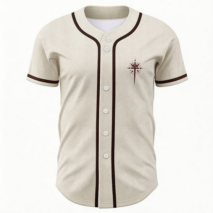 Christianartworkshop Gesù è Re Ali d'angelo Croce Dichiarazione di fede Maglia da baseball personalizzata - image 16