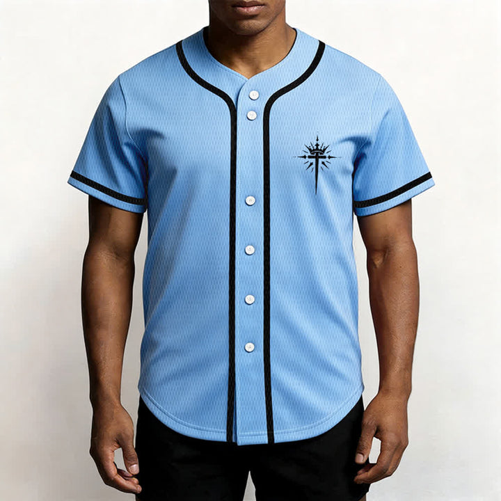 Christianartworkshop Gesù è Re Ali d'angelo Croce Dichiarazione di fede Maglia da baseball personalizzata - image 48