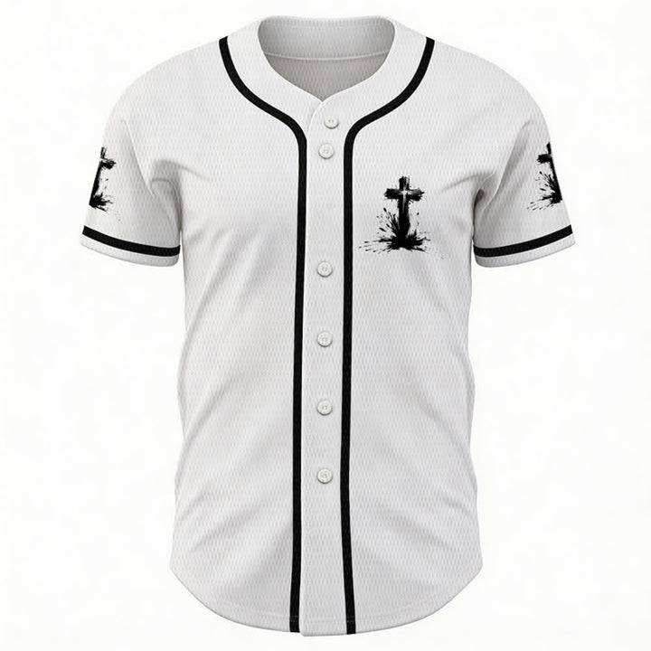 Christianartworkshop Non tutti i supereroi indossano mantelli Maglia da baseball unisex con croce - image 2