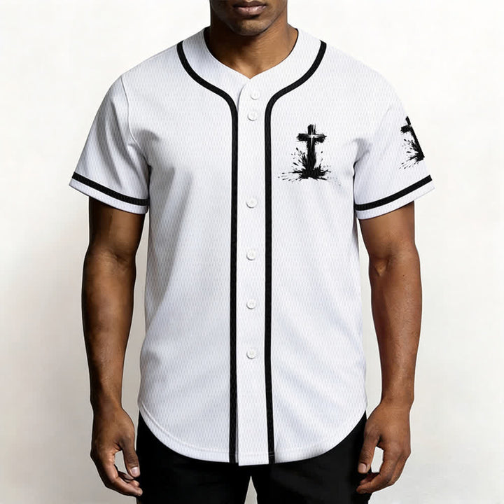 Christianartworkshop Non tutti i supereroi indossano mantelli Maglia da baseball unisex con croce - image 4