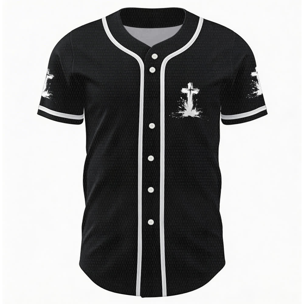 Christianartworkshop Non tutti i supereroi indossano mantelli Maglia da baseball unisex con croce - image 9