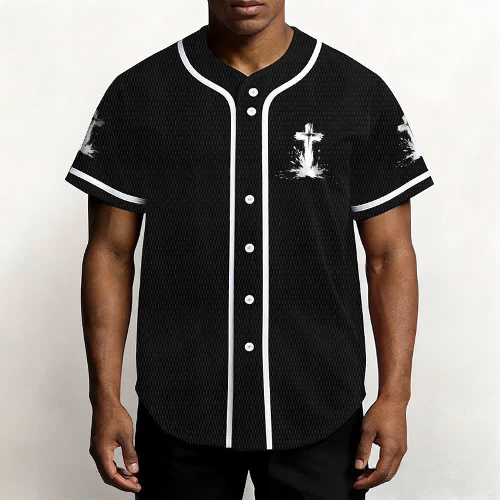Christianartworkshop Non tutti i supereroi indossano mantelli Maglia da baseball unisex con croce - image 13
