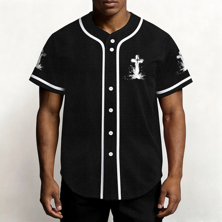 Christianartworkshop Non tutti i supereroi indossano mantelli Maglia da baseball unisex con croce - image 13