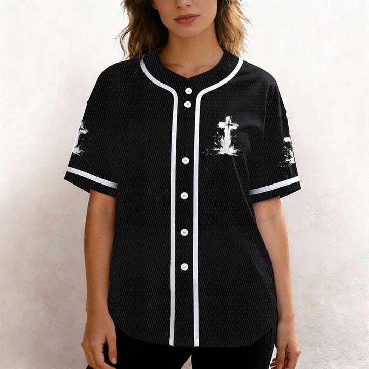 Christianartworkshop Non tutti i supereroi indossano mantelli Maglia da baseball unisex con croce - image 11