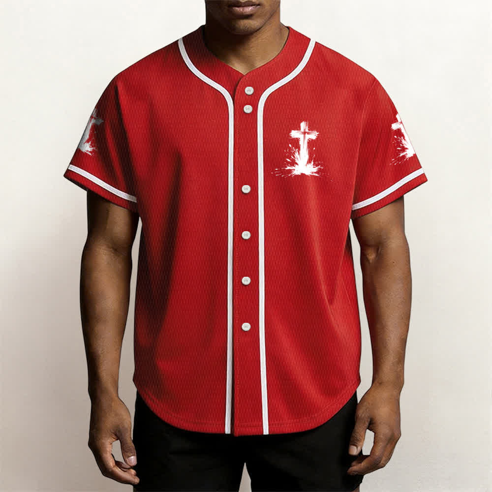 Christianartworkshop Non tutti i supereroi indossano mantelli Maglia da baseball unisex con croce - image 20