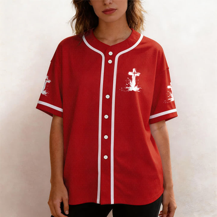 Christianartworkshop Non tutti i supereroi indossano mantelli Maglia da baseball unisex con croce - image 18