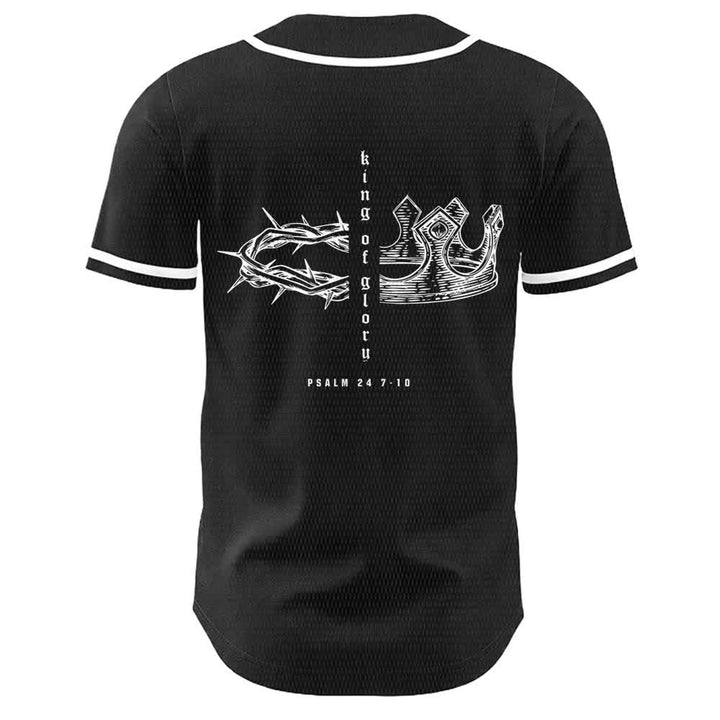 Christianartworkshop Maglia da baseball unisex Yahweh 24 Re di Gloria Salmo 24 - image 8