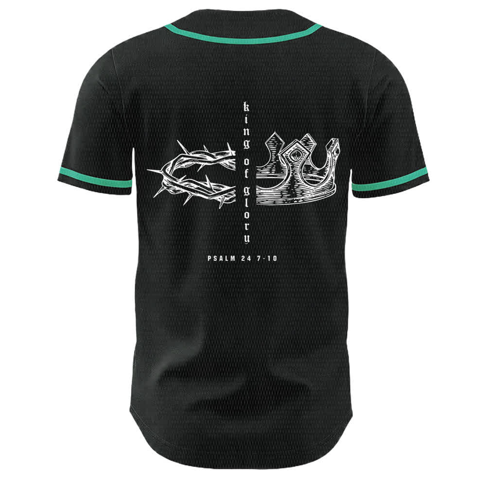 Christianartworkshop Maglia da baseball unisex Yahweh 24 Re di Gloria Salmo 24 - image 26