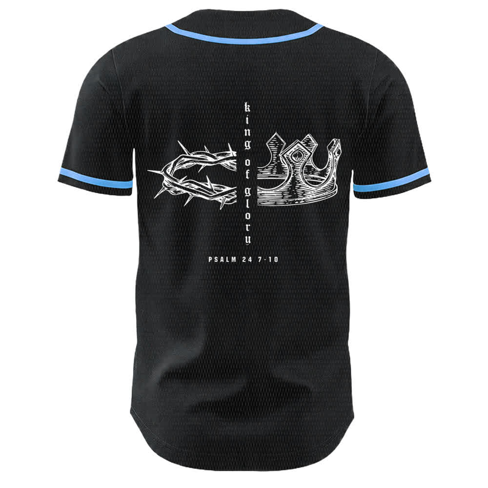 Christianartworkshop Maglia da baseball unisex Yahweh 24 Re di Gloria Salmo 24 - image 2
