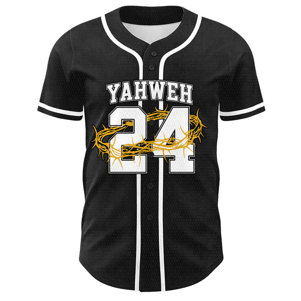 Christianartworkshop Maglia da baseball unisex Yahweh 24 Re di Gloria Salmo 24 - image 7