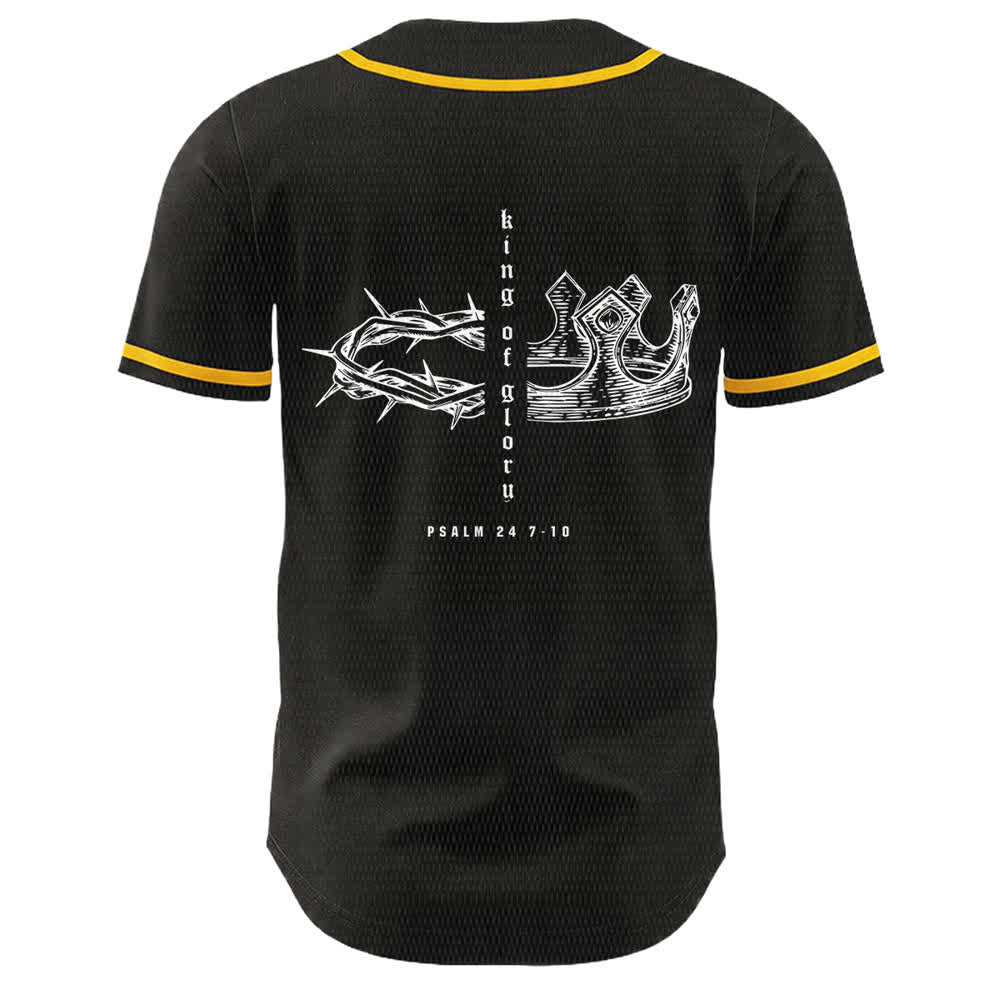 Christianartworkshop Maglia da baseball unisex Yahweh 24 Re di Gloria Salmo 24 - image 5