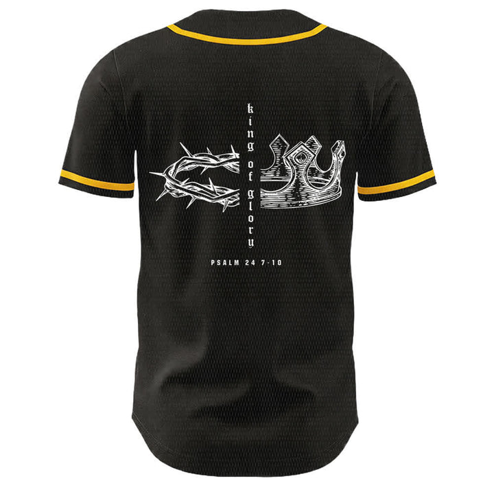 Christianartworkshop Maglia da baseball unisex Yahweh 24 Re di Gloria Salmo 24 - image 5