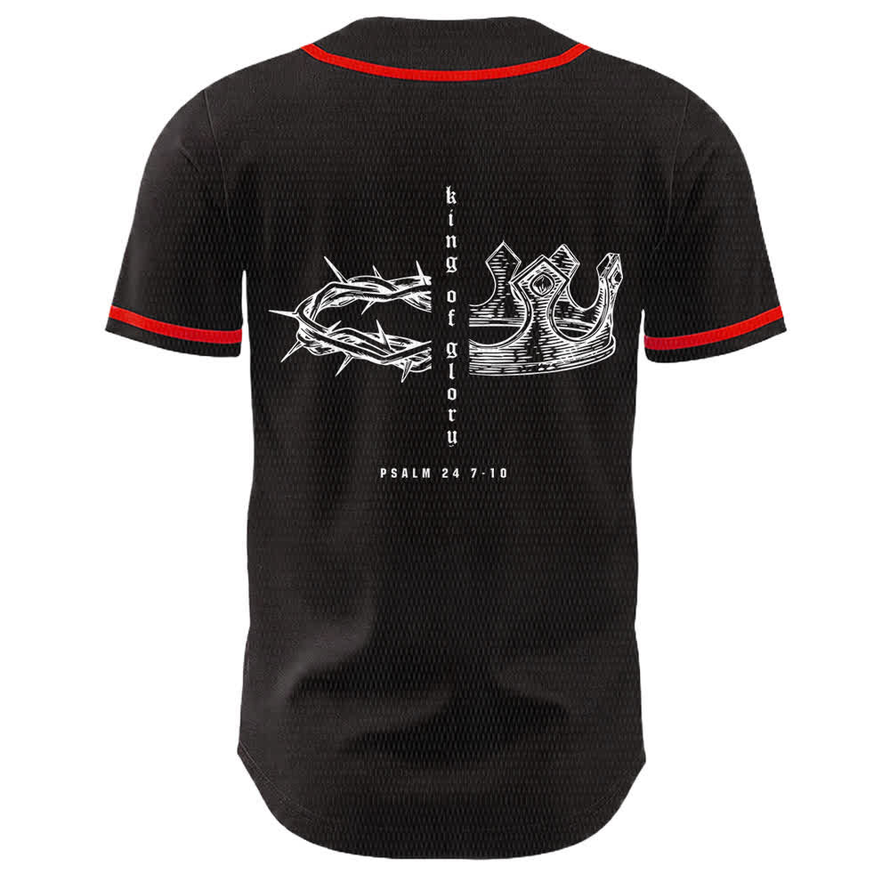 Christianartworkshop Maglia da baseball unisex Yahweh 24 Re di Gloria Salmo 24 - image 14