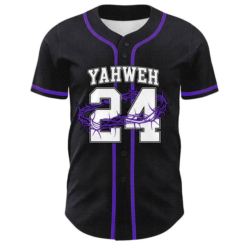 Christianartworkshop Maglia da baseball unisex Yahweh 24 Re di Gloria Salmo 24 - image 22