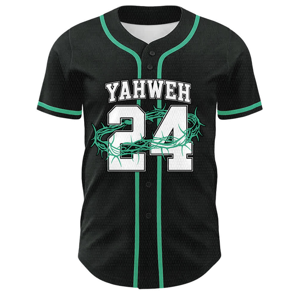 Christianartworkshop Maglia da baseball unisex Yahweh 24 Re di Gloria Salmo 24 - image 25