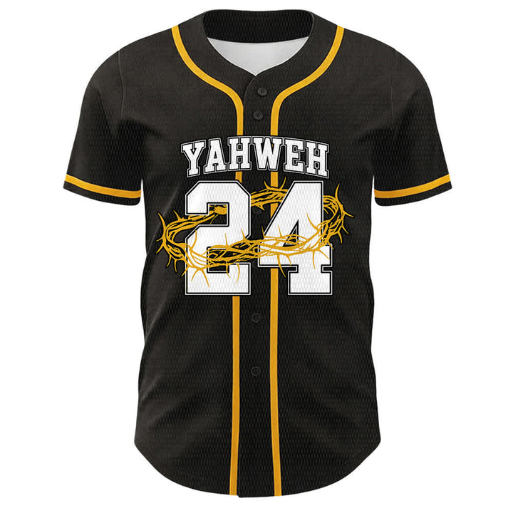 Christianartworkshop Maglia da baseball unisex Yahweh 24 Re di Gloria Salmo 24 - image 4