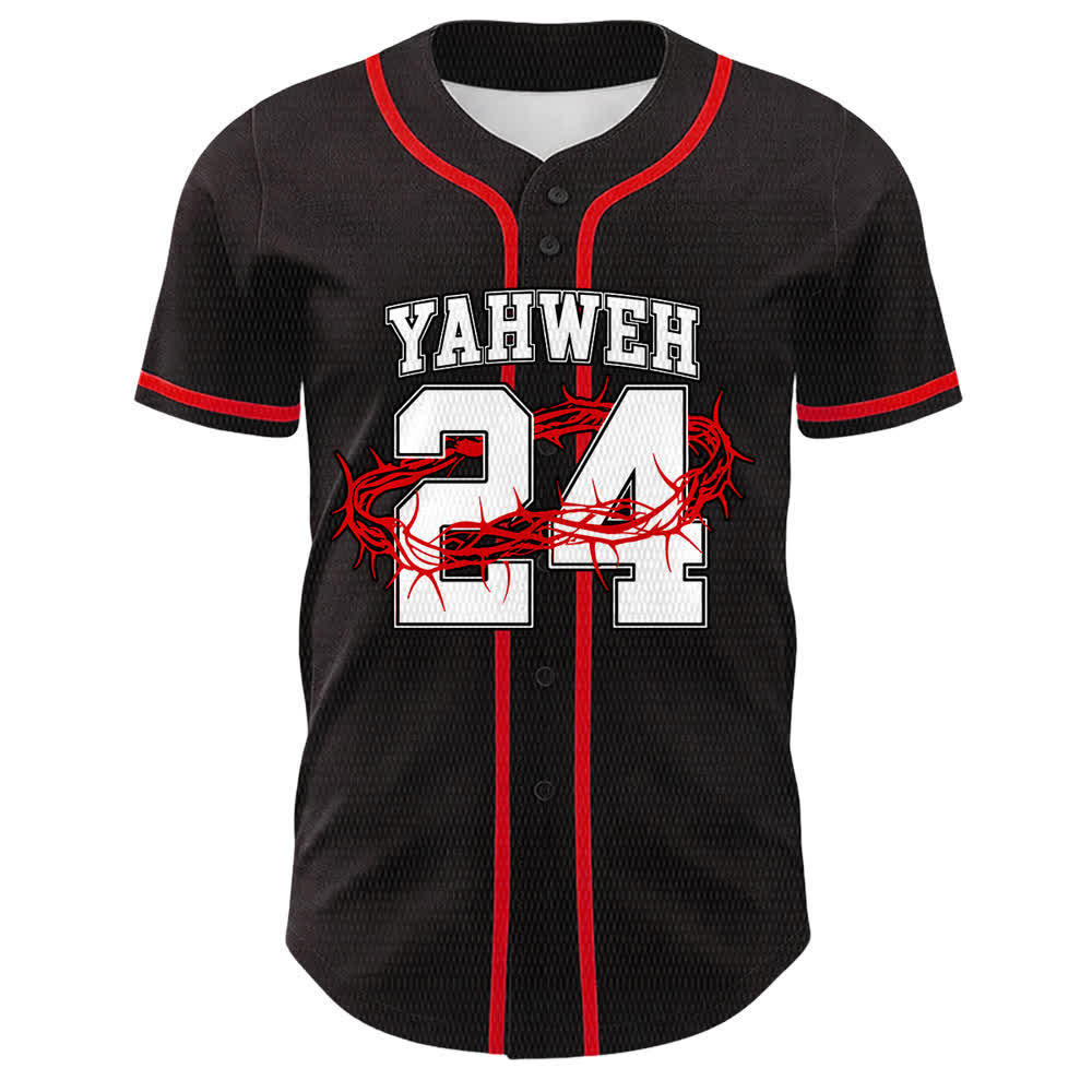 Christianartworkshop Maglia da baseball unisex Yahweh 24 Re di Gloria Salmo 24 - image 13