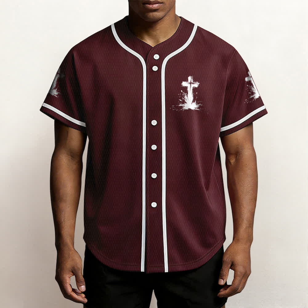 Christianartworkshop Non tutti i supereroi indossano mantelli Maglia da baseball unisex con croce - image 25