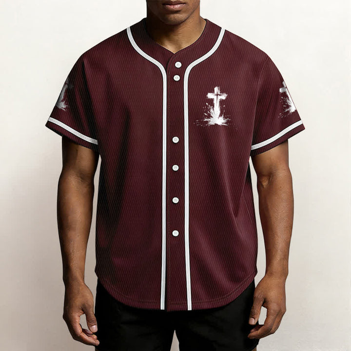 Christianartworkshop Non tutti i supereroi indossano mantelli Maglia da baseball unisex con croce - image 25