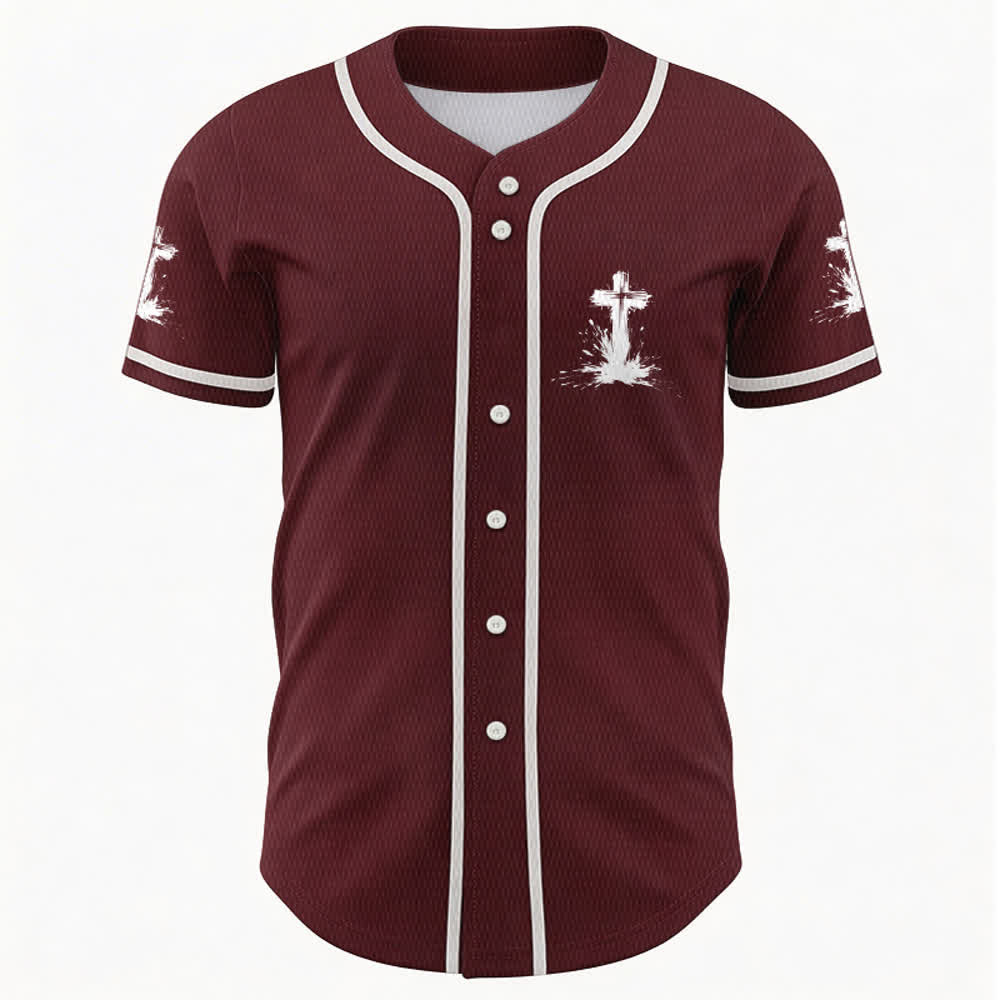 Christianartworkshop Non tutti i supereroi indossano mantelli Maglia da baseball unisex con croce - image 23