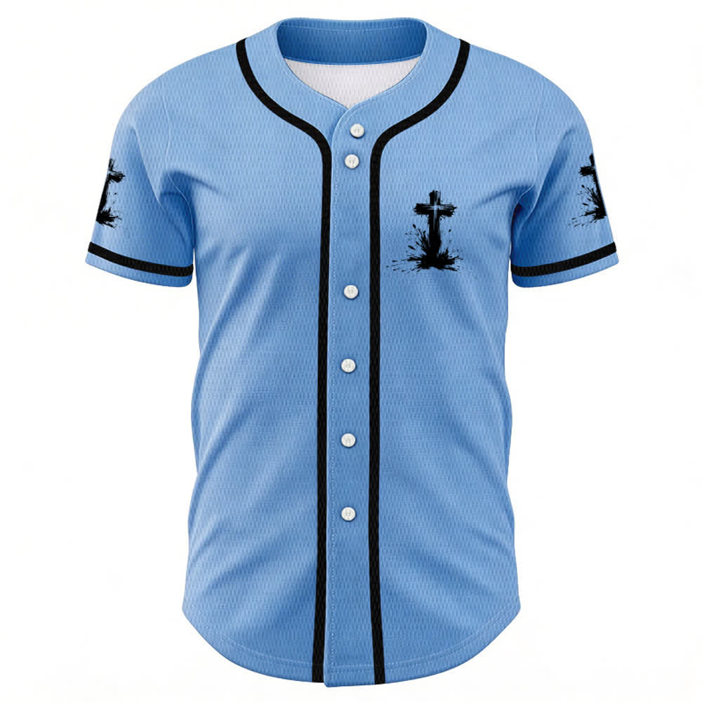 Christianartworkshop Non tutti i supereroi indossano mantelli Maglia da baseball unisex con croce - image 30