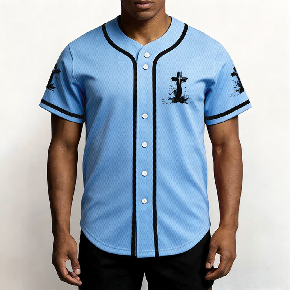 Christianartworkshop Non tutti i supereroi indossano mantelli Maglia da baseball unisex con croce - image 32