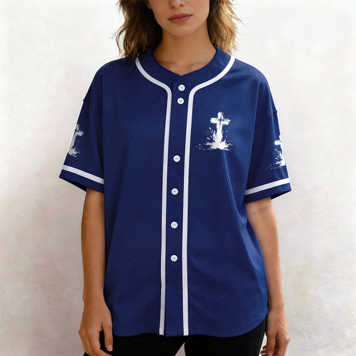 Christianartworkshop Non tutti i supereroi indossano mantelli Maglia da baseball unisex con croce - image 39