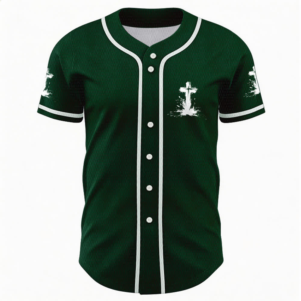 Christianartworkshop Non tutti i supereroi indossano mantelli Maglia da baseball unisex con croce - image 44