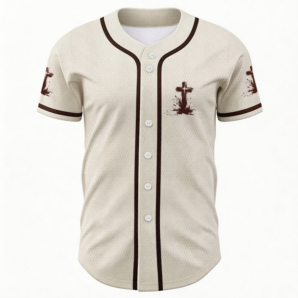 Christianartworkshop Non tutti i supereroi indossano mantelli Maglia da baseball unisex con croce - image 51