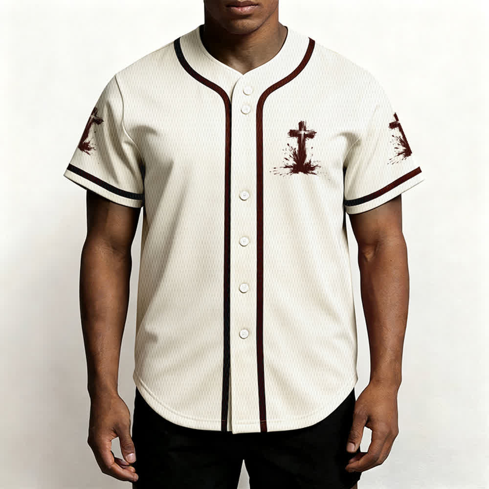 Christianartworkshop Non tutti i supereroi indossano mantelli Maglia da baseball unisex con croce - image 55