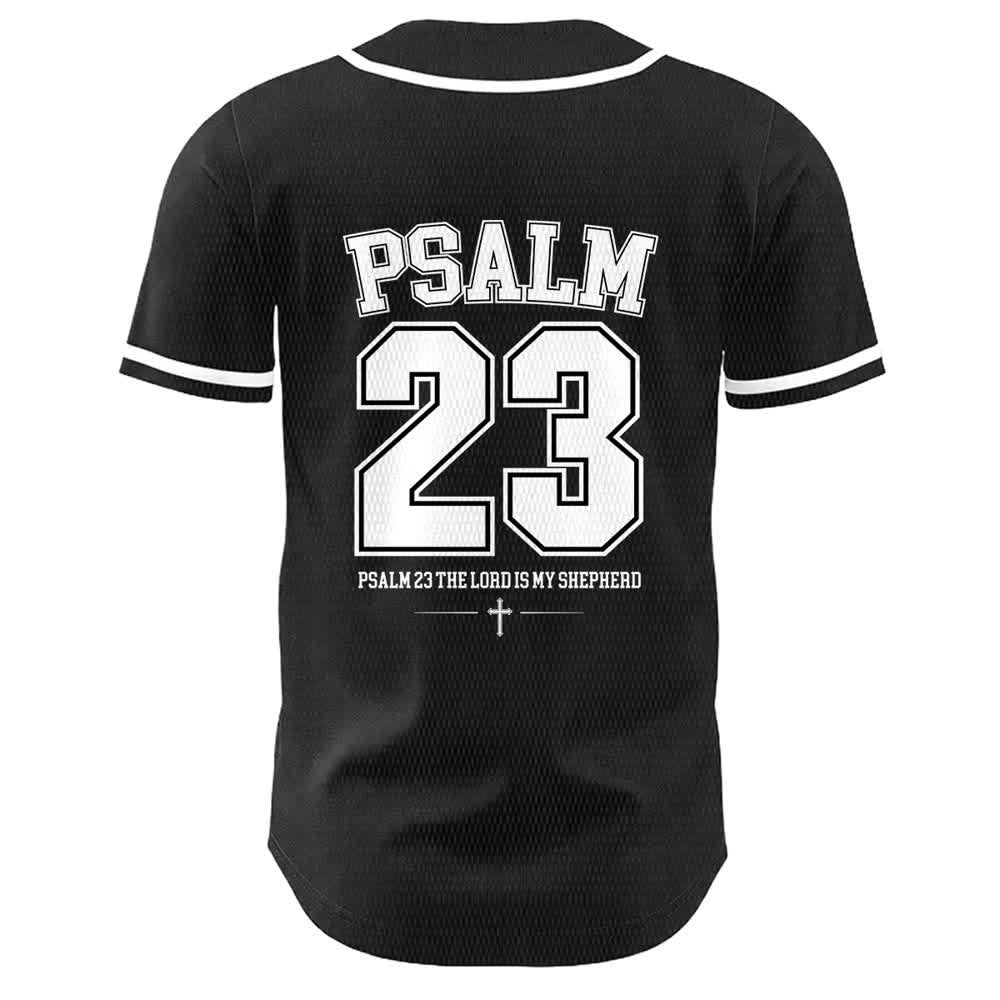 Christianartworkshop Gesù Salmo 23 Il Signore è il mio pastore Maglia da baseball unisex - image 7