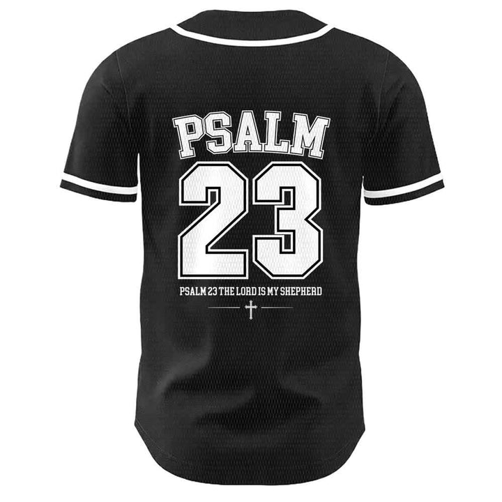 Christianartworkshop Gesù Salmo 23 Il Signore è il mio pastore Maglia da baseball unisex - image 7