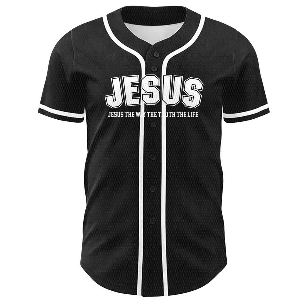Christianartworkshop Gesù Salmo 23 Il Signore è il mio pastore Maglia da baseball unisex - image 8