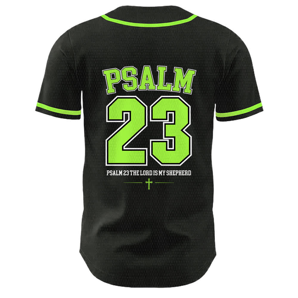 Christianartworkshop Gesù Salmo 23 Il Signore è il mio pastore Maglia da baseball unisex - image 19