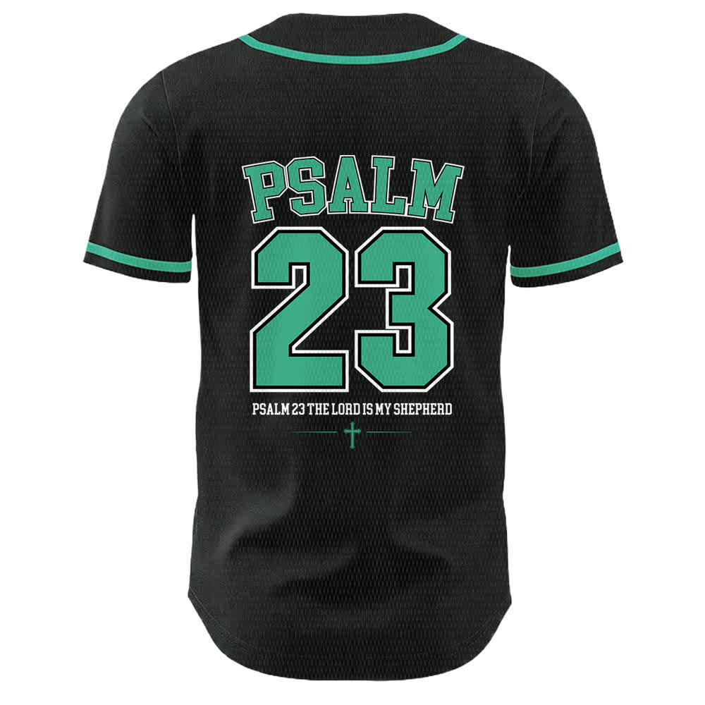 Christianartworkshop Gesù Salmo 23 Il Signore è il mio pastore Maglia da baseball unisex - image 25
