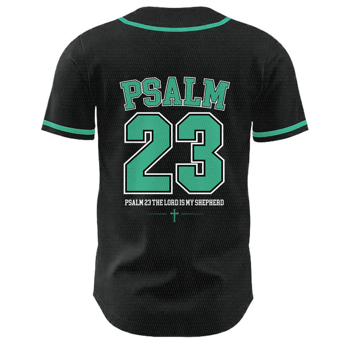 Christianartworkshop Gesù Salmo 23 Il Signore è il mio pastore Maglia da baseball unisex - image 25
