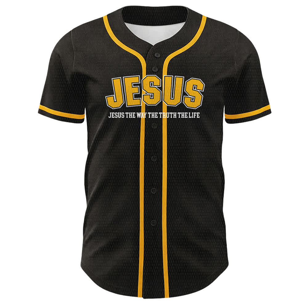 Christianartworkshop Gesù Salmo 23 Il Signore è il mio pastore Maglia da baseball unisex - image 2