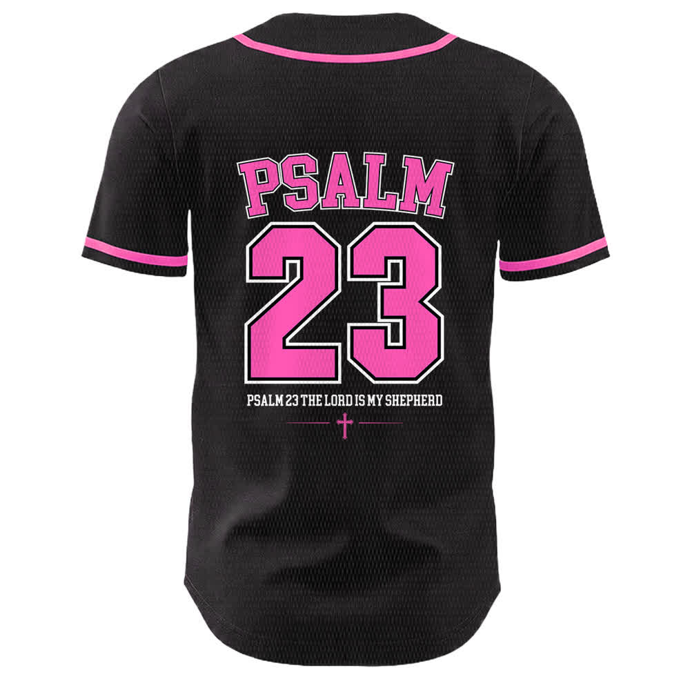 Christianartworkshop Gesù Salmo 23 Il Signore è il mio pastore Maglia da baseball unisex - image 10