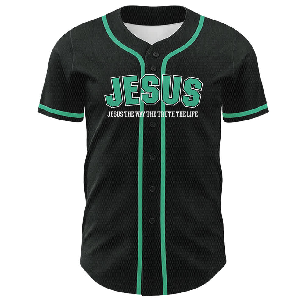 Christianartworkshop Gesù Salmo 23 Il Signore è il mio pastore Maglia da baseball unisex - image 26