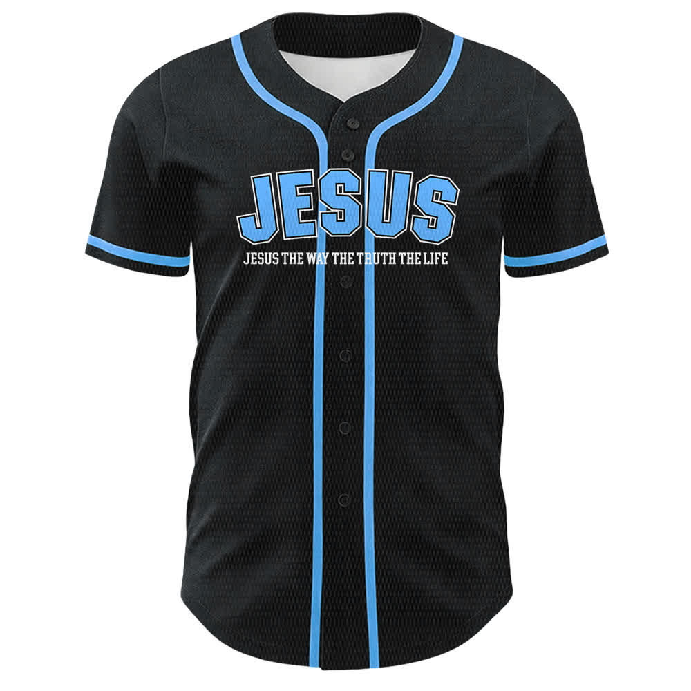 Christianartworkshop Gesù Salmo 23 Il Signore è il mio pastore Maglia da baseball unisex - image 5