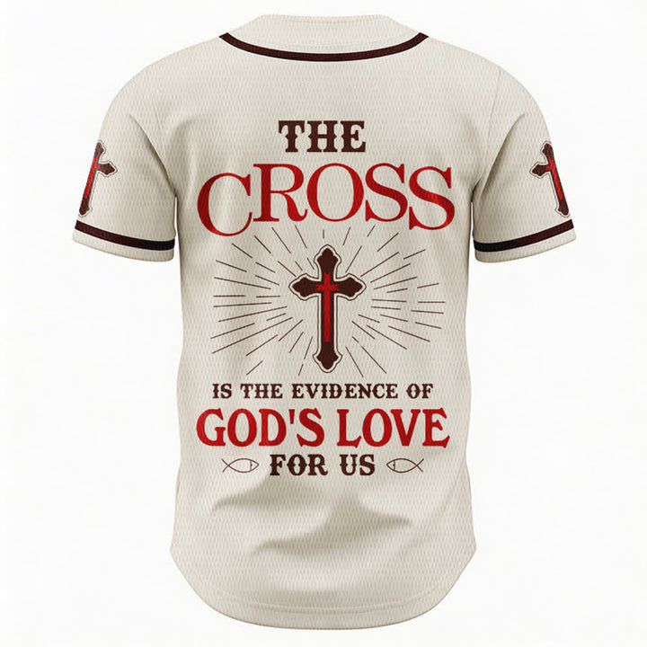 Christianartworkshop - La croce è la prova dell'amore di Dio - Maglia da baseball unisex - image 1