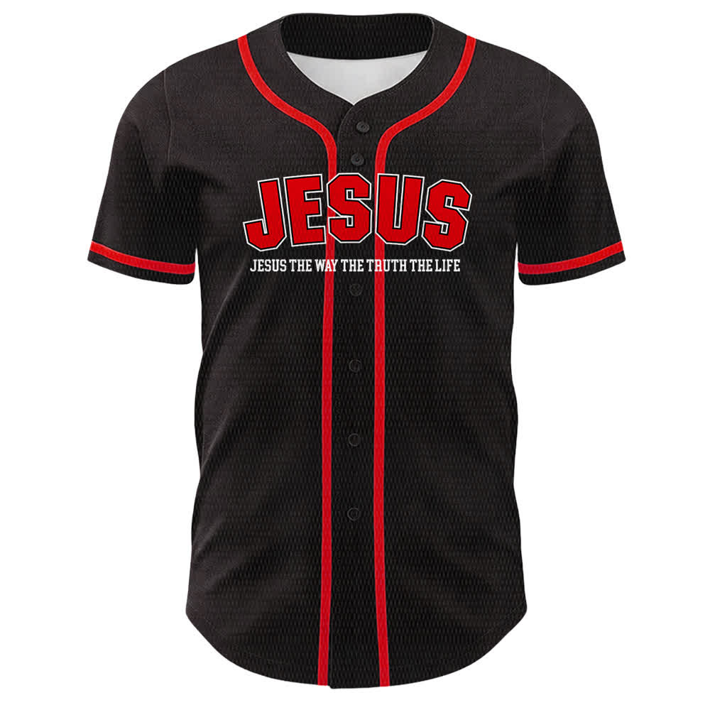 Christianartworkshop Gesù Salmo 23 Il Signore è il mio pastore Maglia da baseball unisex - image 14