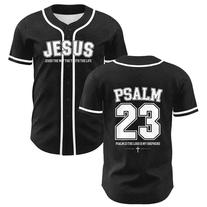 Christianartworkshop Gesù Salmo 23 Il Signore è il mio pastore Maglia da baseball unisex - Bianco - 5XL - image 6