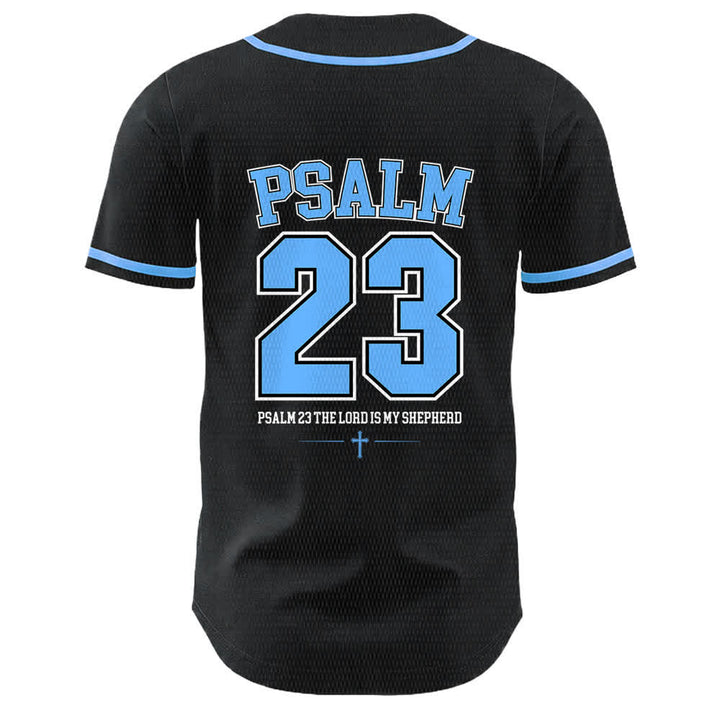 Christianartworkshop Gesù Salmo 23 Il Signore è il mio pastore Maglia da baseball unisex - image 4