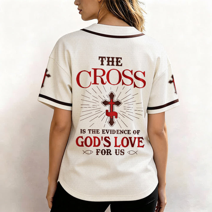 Christianartworkshop - La croce è la prova dell'amore di Dio - Maglia da baseball unisex - image 5