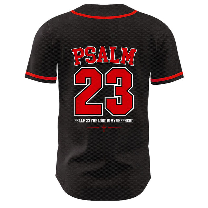 Christianartworkshop Gesù Salmo 23 Il Signore è il mio pastore Maglia da baseball unisex - image 13