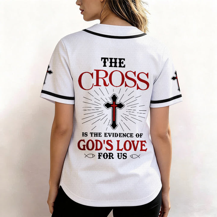 Christianartworkshop - La croce è la prova dell'amore di Dio - Maglia da baseball unisex - image 12