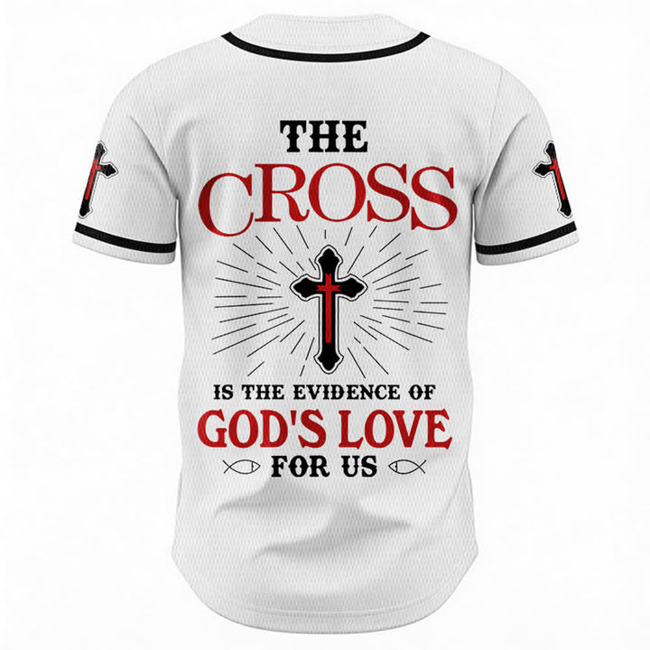 Christianartworkshop - La croce è la prova dell'amore di Dio - Maglia da baseball unisex - image 8