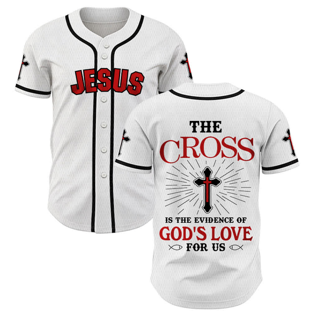 Christianartworkshop - La croce è la prova dell'amore di Dio - Maglia da baseball unisex - Bianco - 5XL - image 7